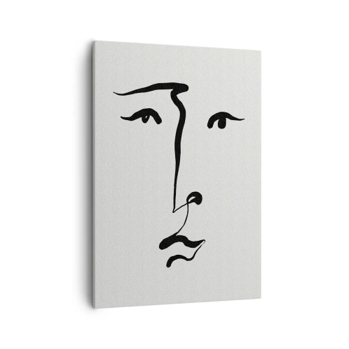 Obraz na plátne - Jednoduchý portrét - 50x70 cm