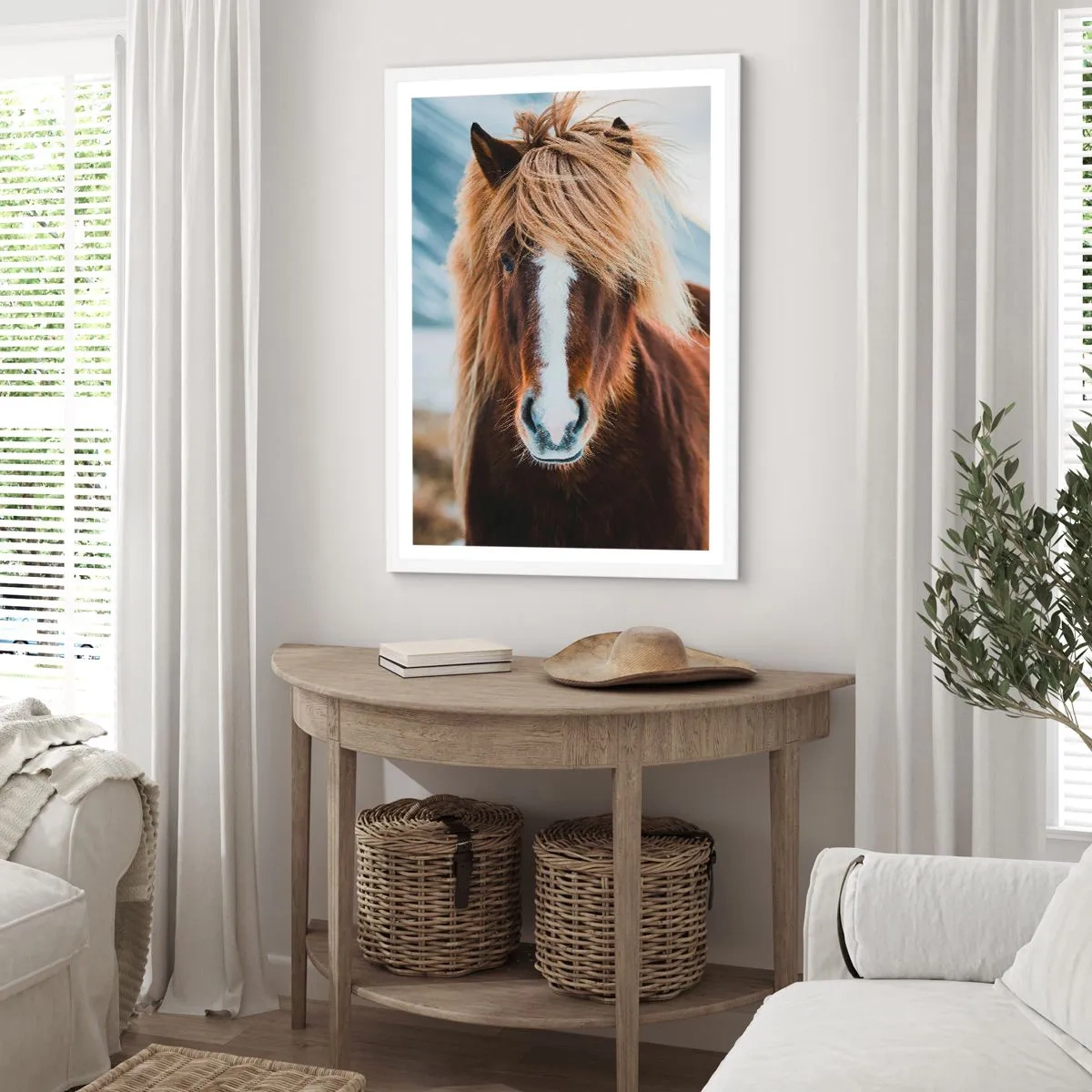 Plagát v bielom ráme - Cítiš slobodu? - 30x40 cm