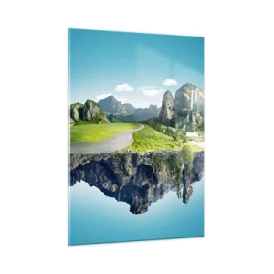 Obraz na skle - Fantastický ostrov - 50x70 cm