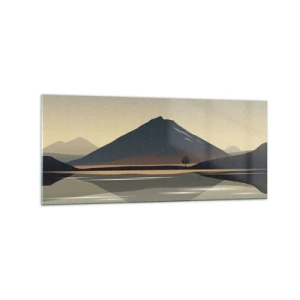 Obraz na skle - Zrkadlový odraz - 120x50 cm