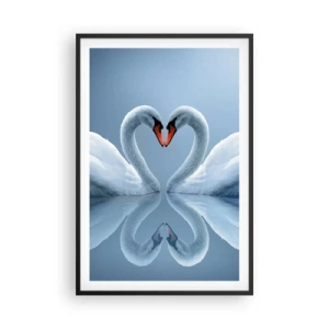 Plagát v čiernom ráme - Čas na lásku - 61x91 cm