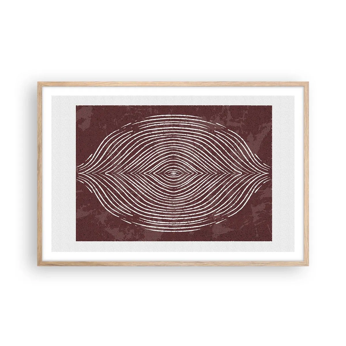 Plagát v ráme zo svetlého duba - Priestor hovorí - 91x61 cm