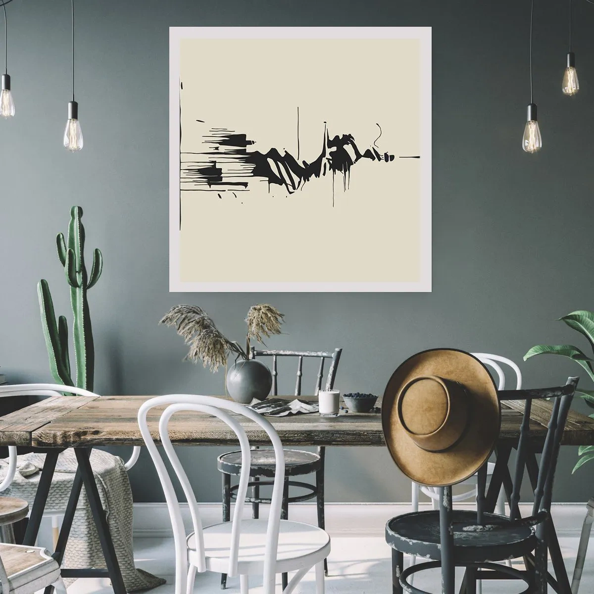 Plagát - Rýchla abstrakcia - 60x60 cm