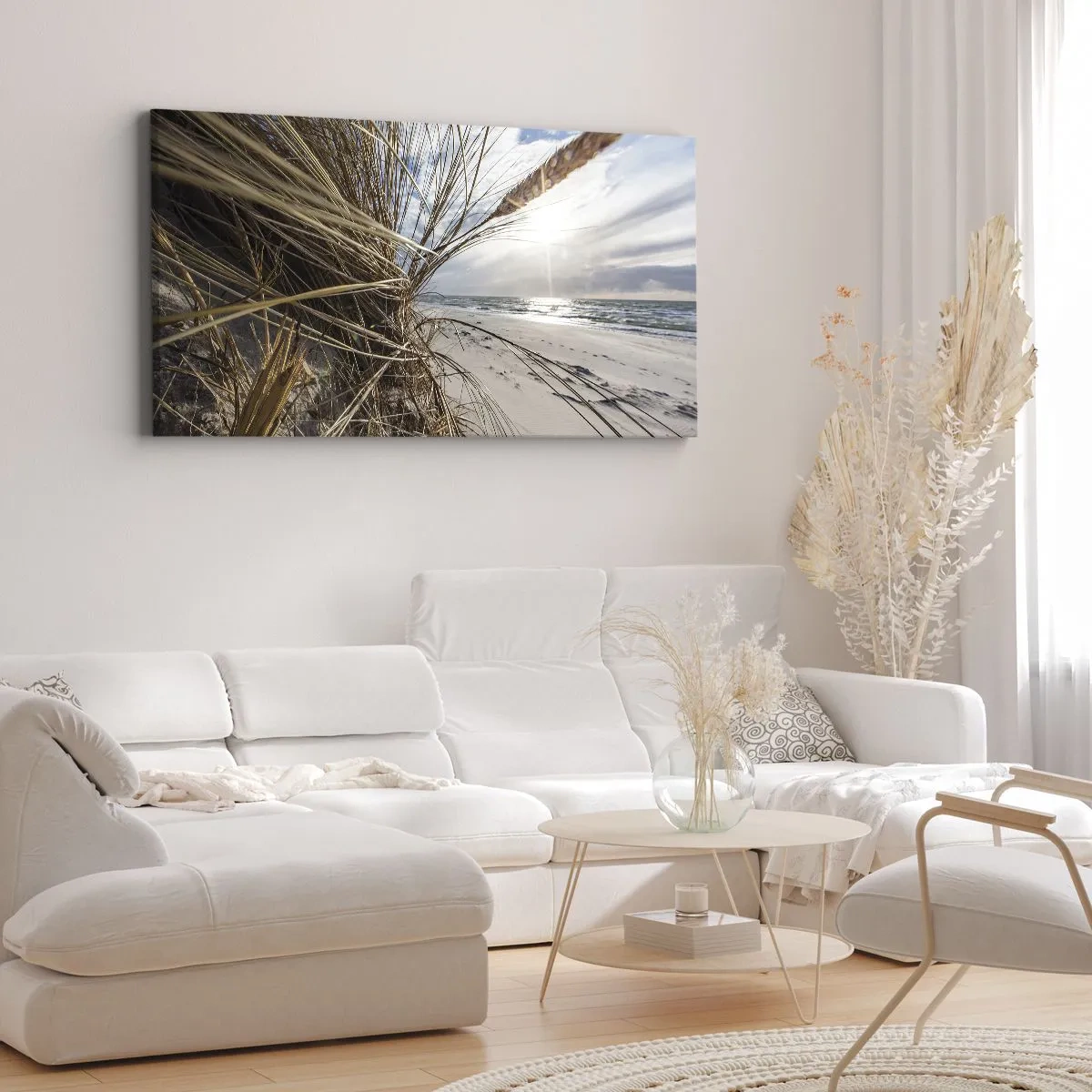 Obraz na plátne - Stretnutie živlov - 100x40 cm