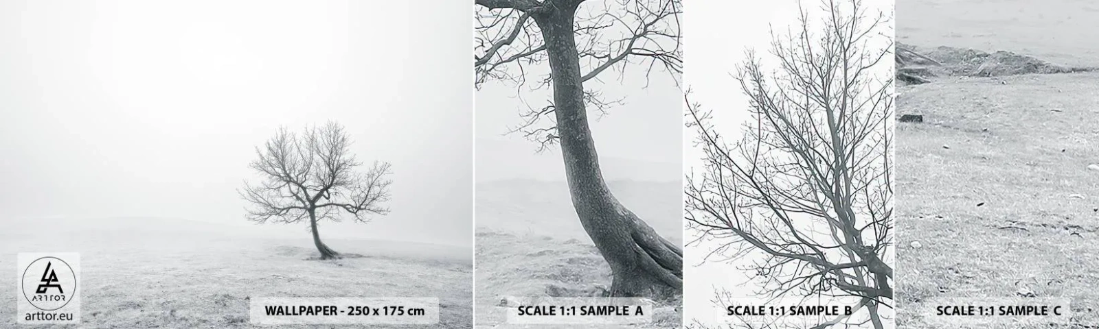 Vzorka Fototapeta Standard Eco - Proti ničote - Krajina, Strom, Príroda - 100x30 cm