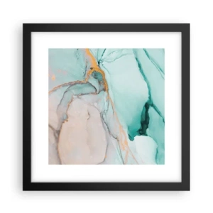 Plagát v čiernom ráme - Tanec tvarov a farieb - 30x30 cm