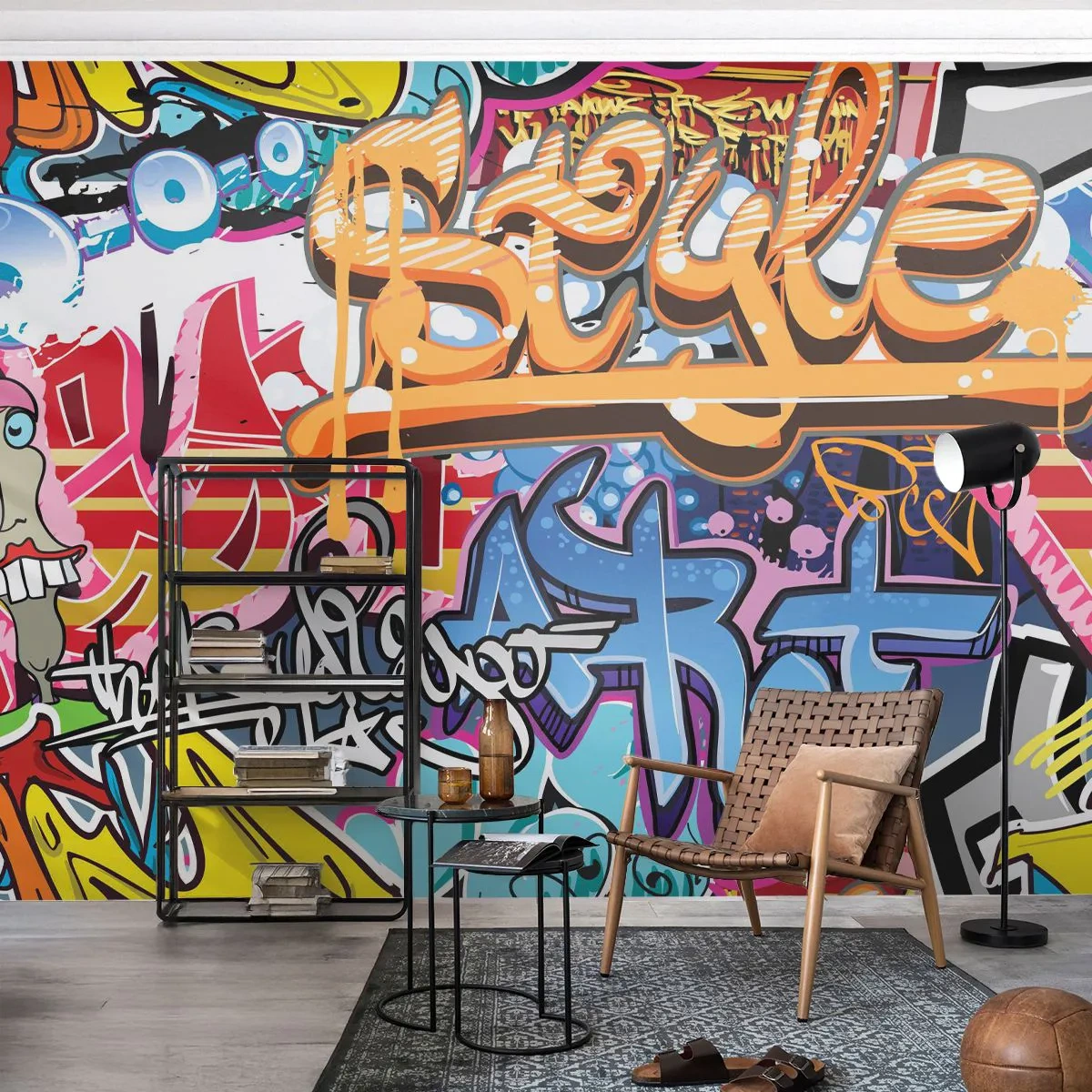 Fototapeta Premium Sand - Nástenné maľby, nástenné maľby… - Graffiti, Kus, Moderný vzor - 300x210 cm