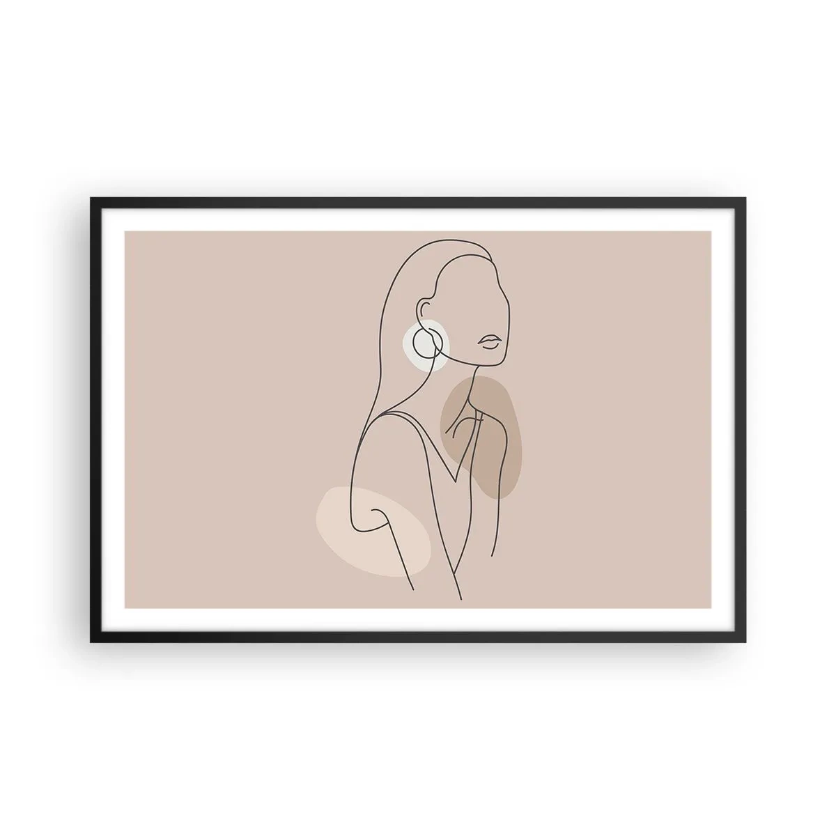 Plagát v čiernom ráme - Dievčenská ikona - 91x61 cm