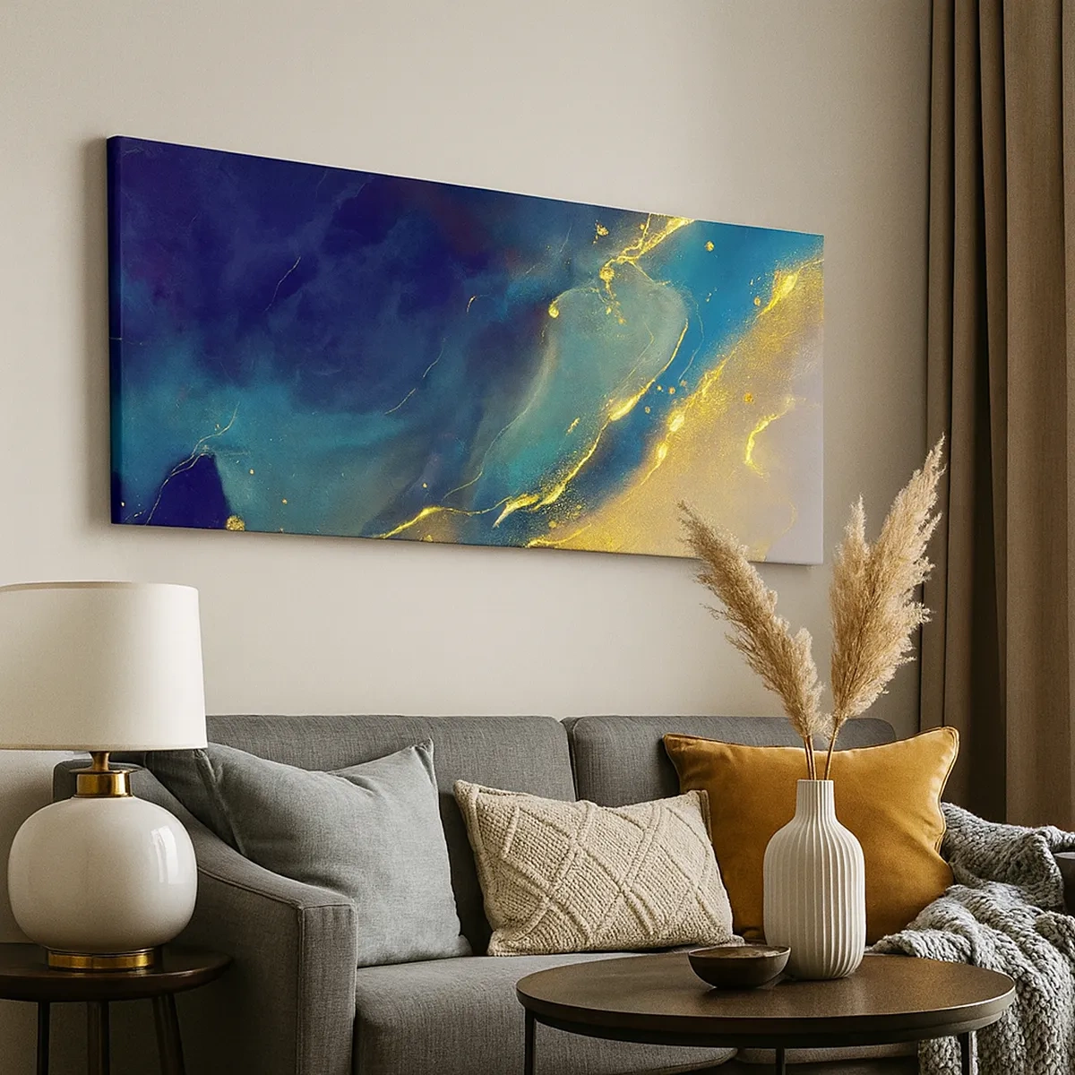 Obraz na plátne - Zlatý močiar - 30x30 cm