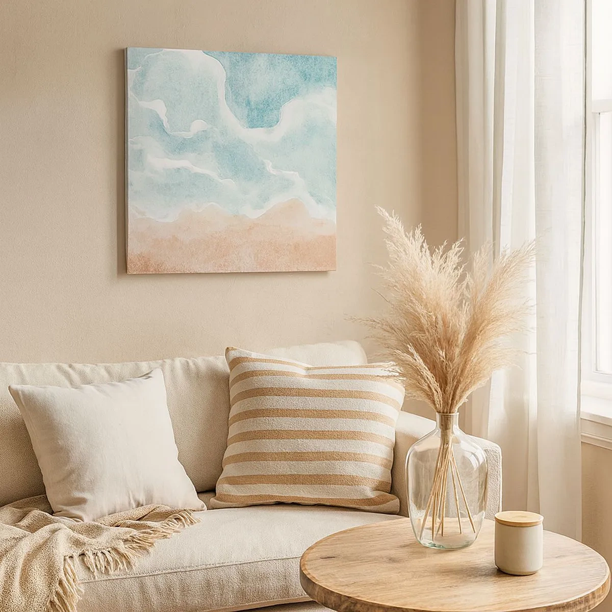 Obraz na plátne - Abstrakcia mrakov - 30x30 cm