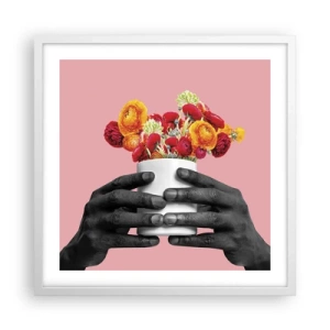 Plagát v bielom ráme - Apoteóza života - 50x50 cm