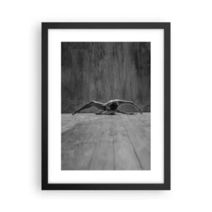 Plagát v čiernom ráme - Nájdená symetria - 30x40 cm