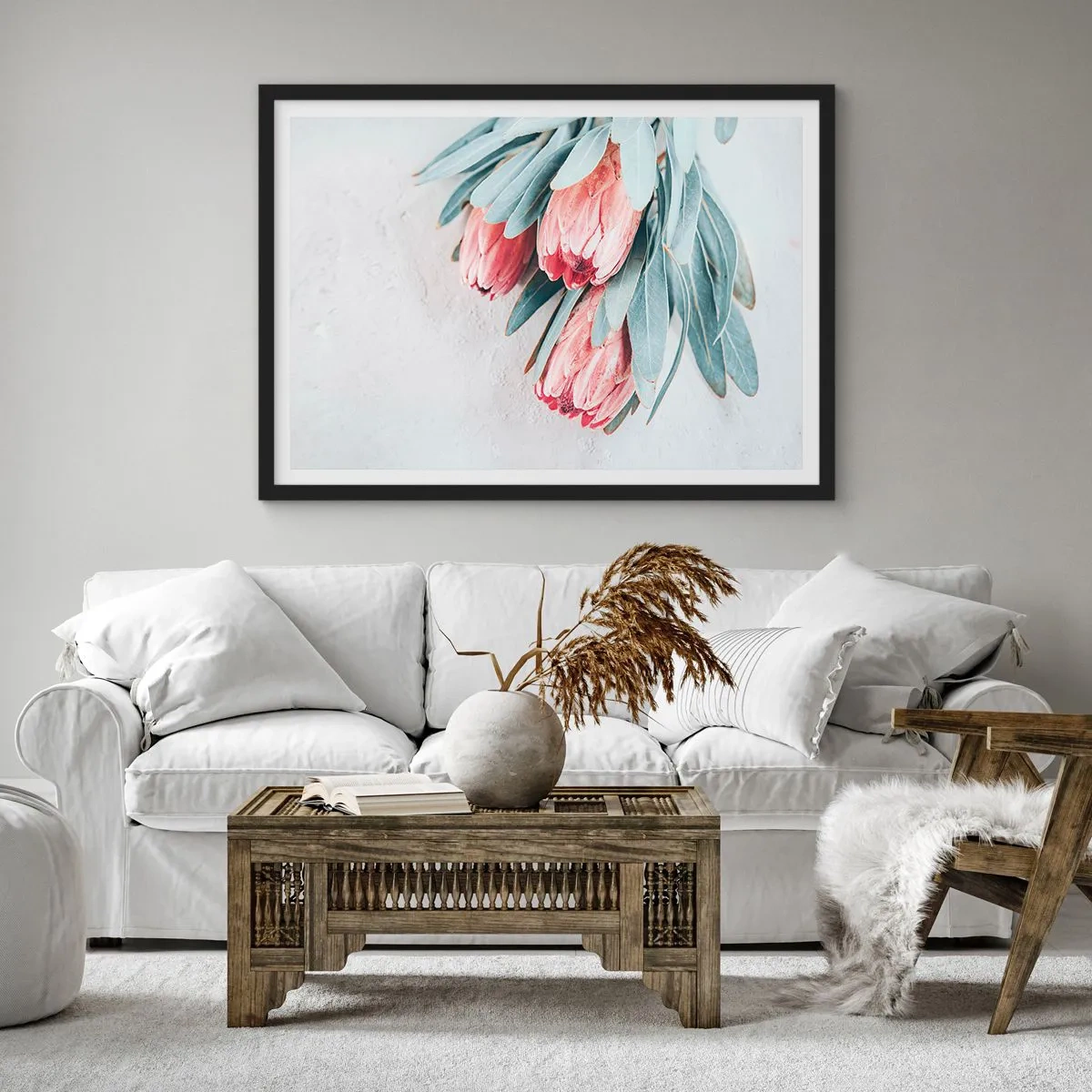 Plagát v čiernom ráme - Zahanbené svojou vlastnou krásou - 100x70 cm