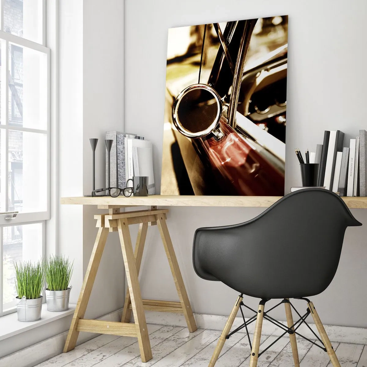 Obraz na skle - Auto s dušou - 50x70 cm