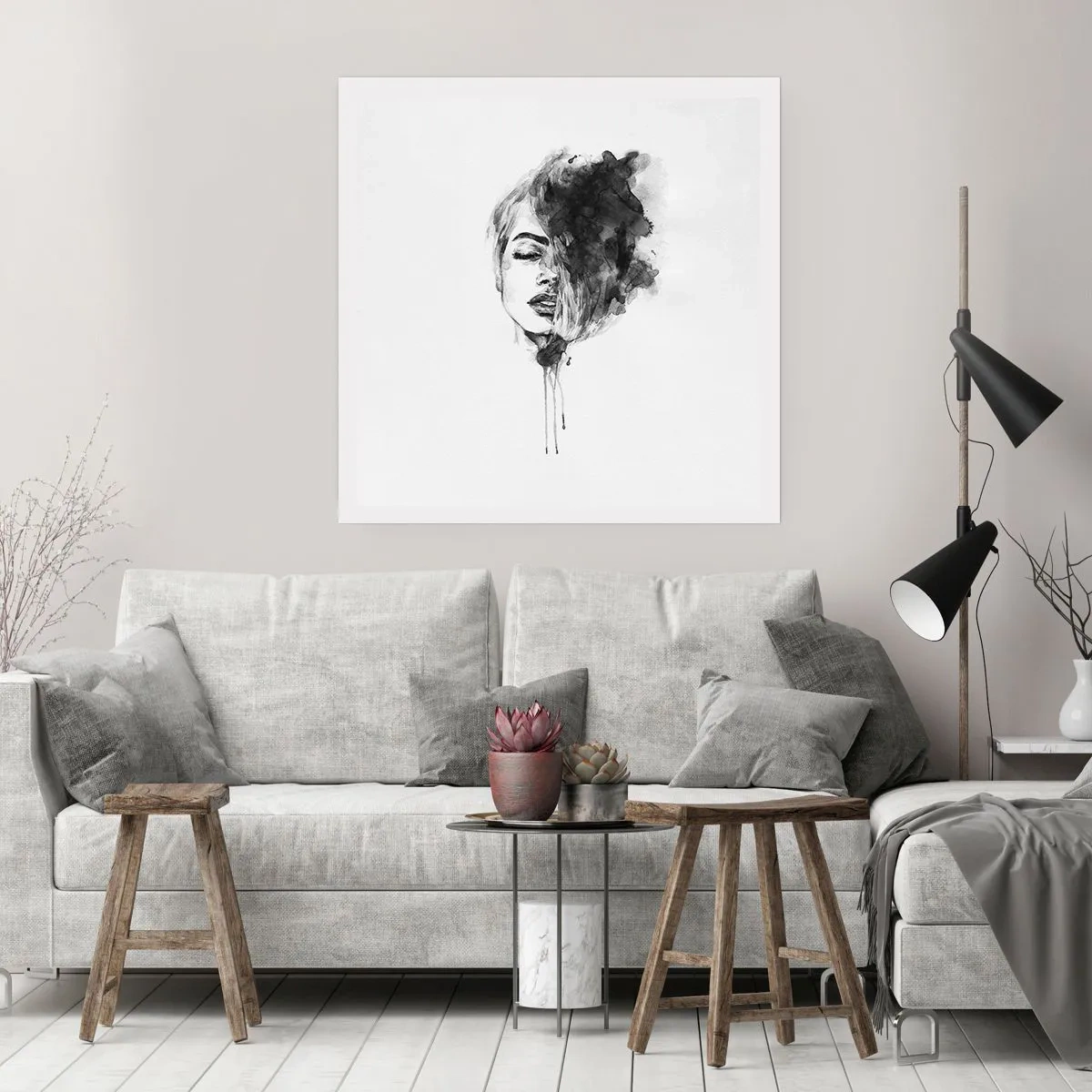 Plagát - O čom sníva dievča - 40x40 cm