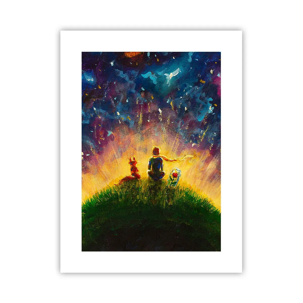 Plagát - Láska a priateľstvo - celý svet - 30x40 cm
