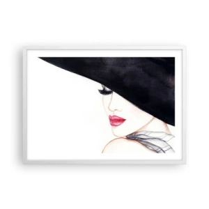 Plagát v bielom ráme - Elegancia a zmyselnosť - 70x50 cm