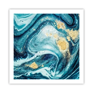Plagát - Modrý vír - 60x60 cm