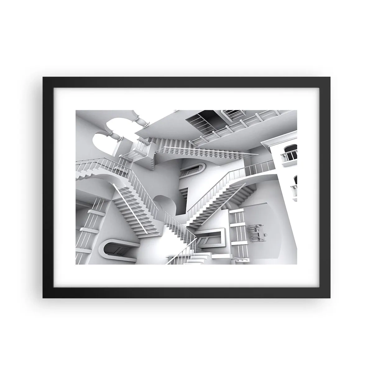 Plagát v čiernom ráme - Paradoxy prostoru - 40x30 cm
