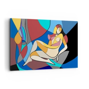 Obraz na plátne - Kubistický akt - 120x80 cm