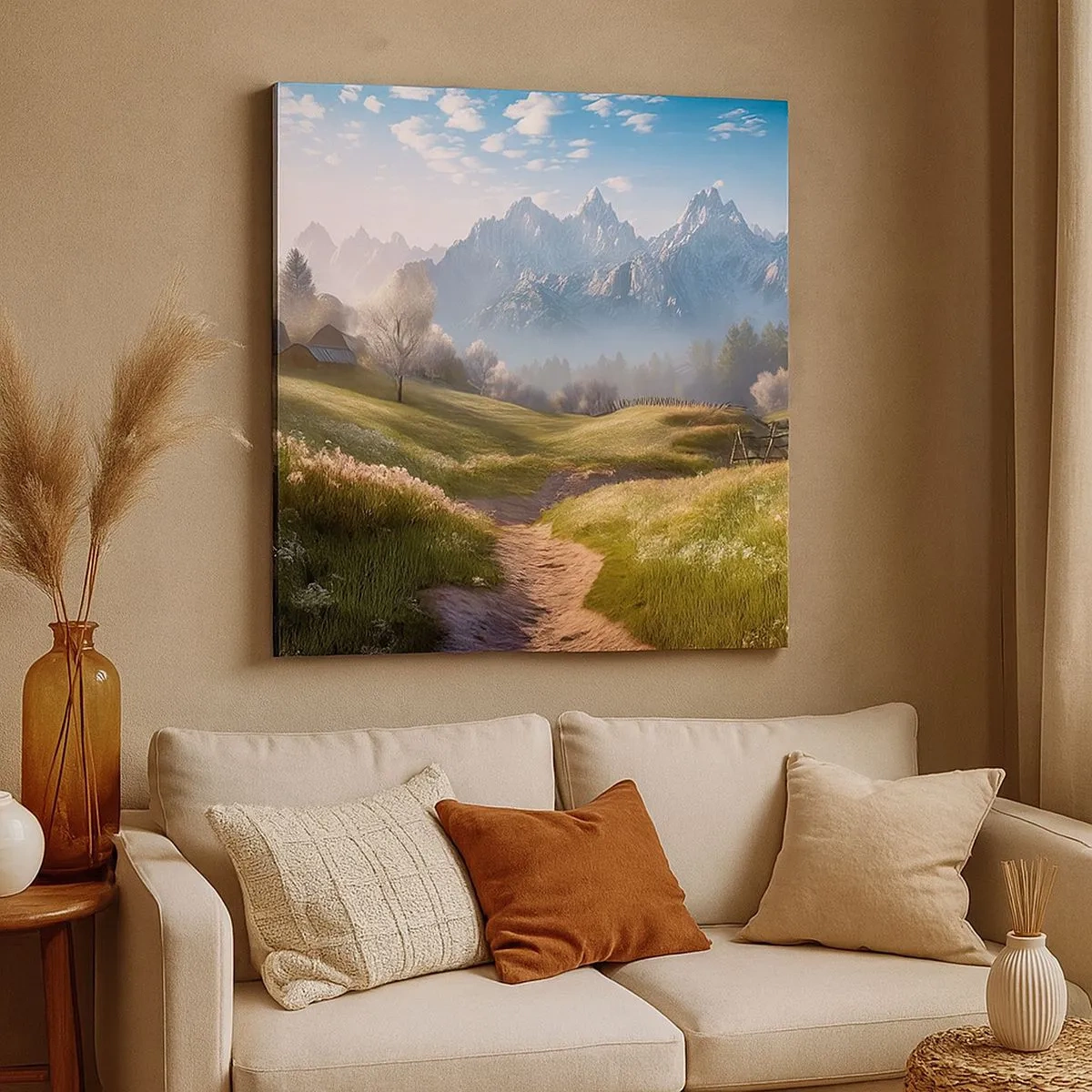 Obraz na plátne - Idylické údolie - 30x30 cm