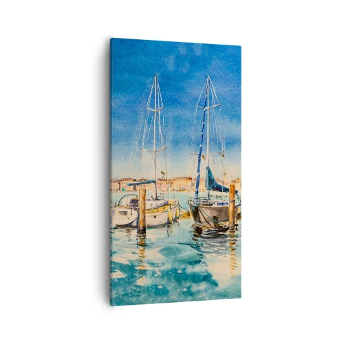 Obraz na plátne - Slnečná lagúna - 55x100 cm