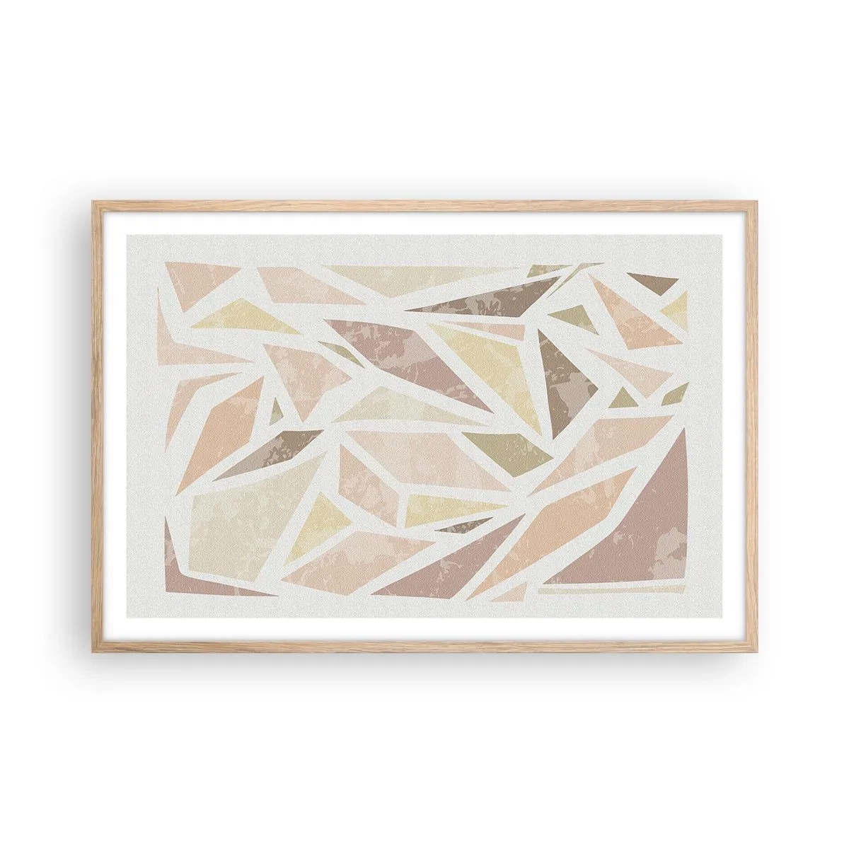 Plagát v ráme zo svetlého duba - Kompozícia: vitráž - 91x61 cm