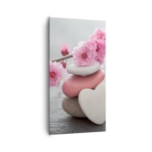 Obraz na plátne - Blaženosť s višňovým kvetom - 65x120 cm