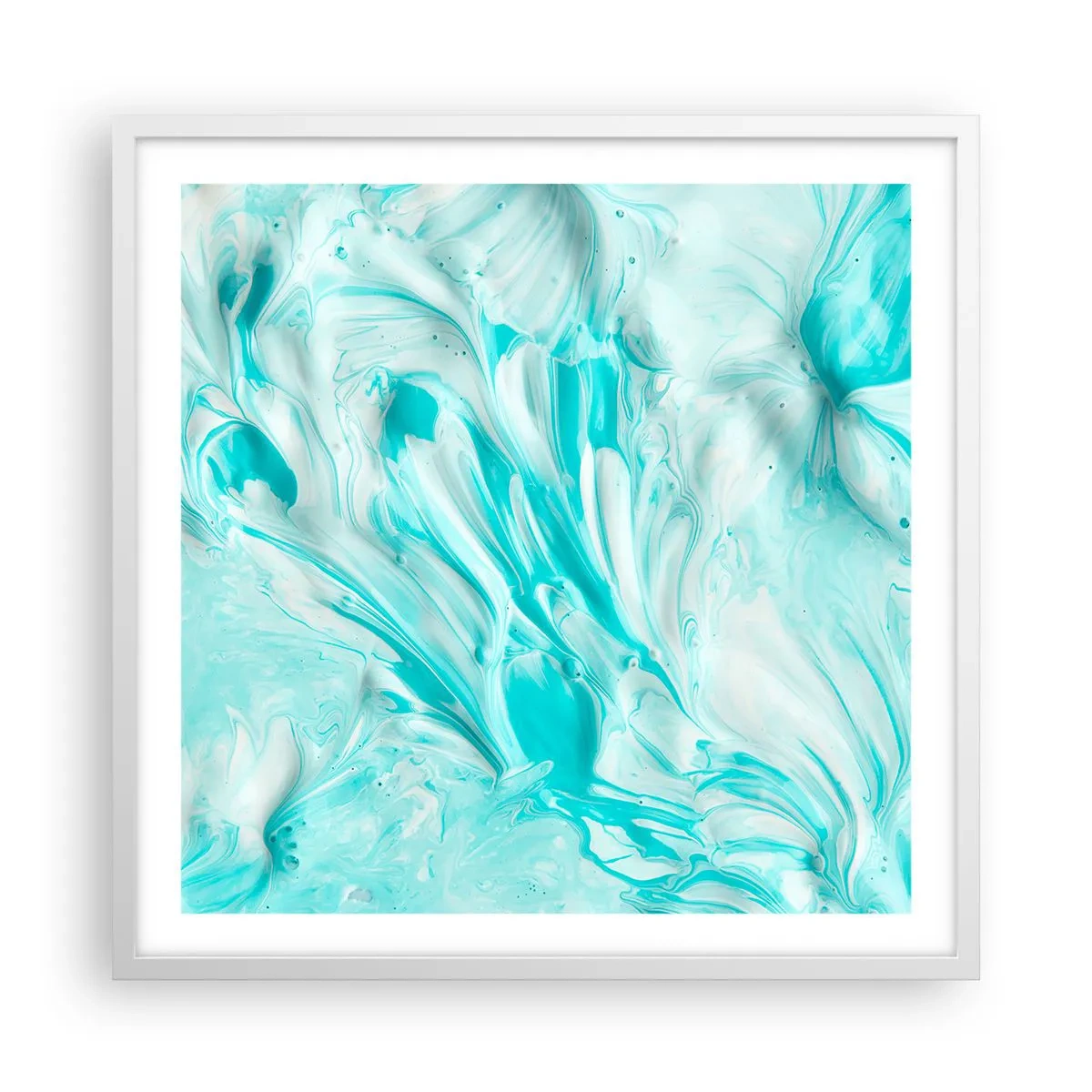 Plagát v bielom ráme - Navždy spolu - 60x60 cm