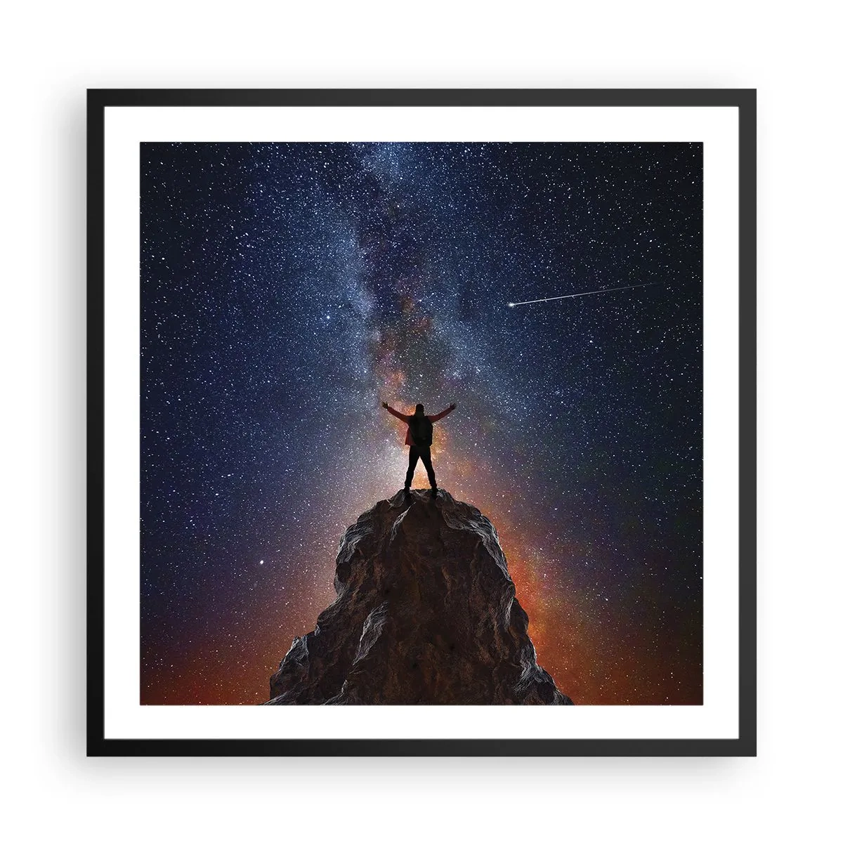 Plagát v čiernom ráme - Sila je so mnou! - 60x60 cm