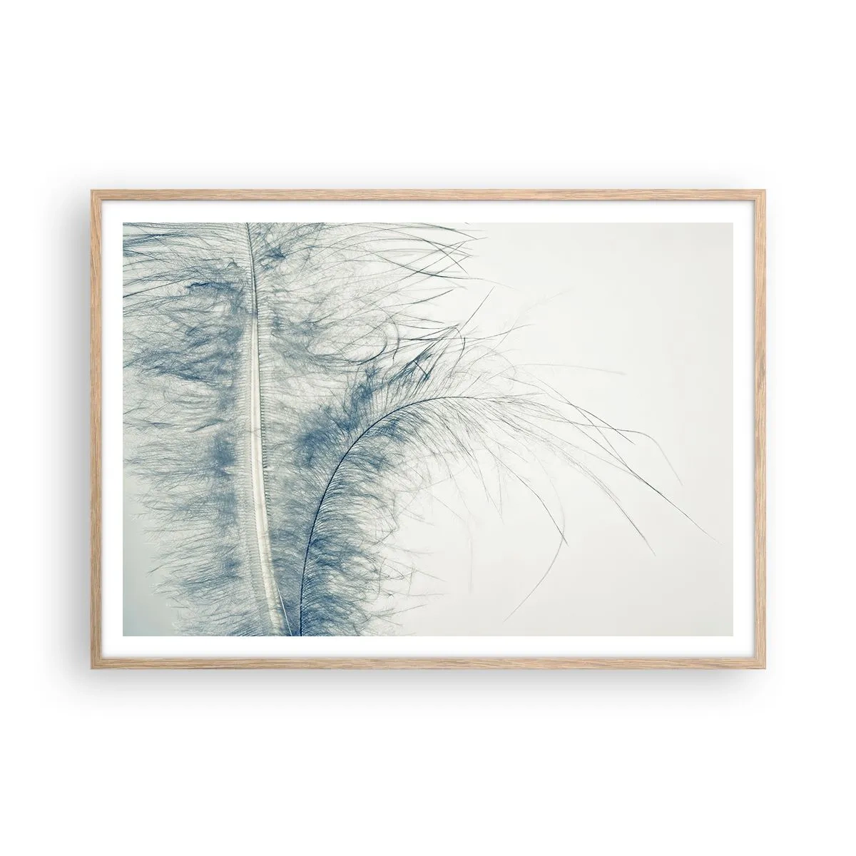 Plagát v ráme zo svetlého duba - Šepot prírody - 100x70 cm