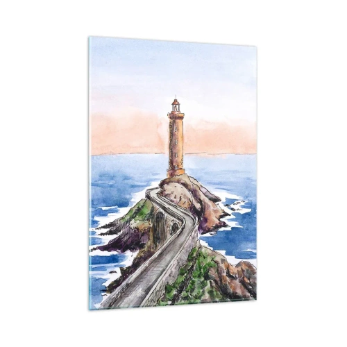 Obraz na skle - Tvárou v tvár moru - 80x120 cm