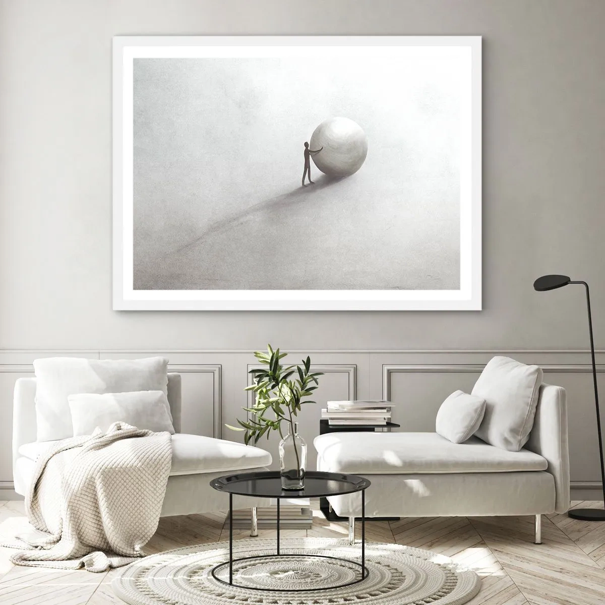 Plagát v bielom ráme - Hra života - 100x70 cm