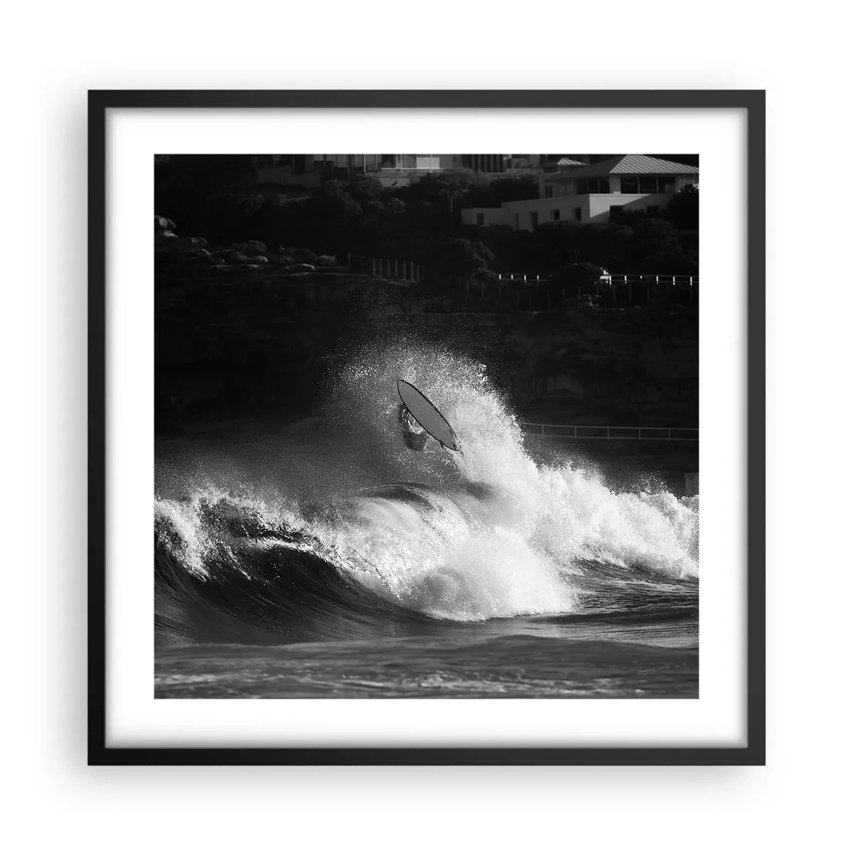 Plagát v čiernom ráme - Výzva prijatá! - 50x50 cm