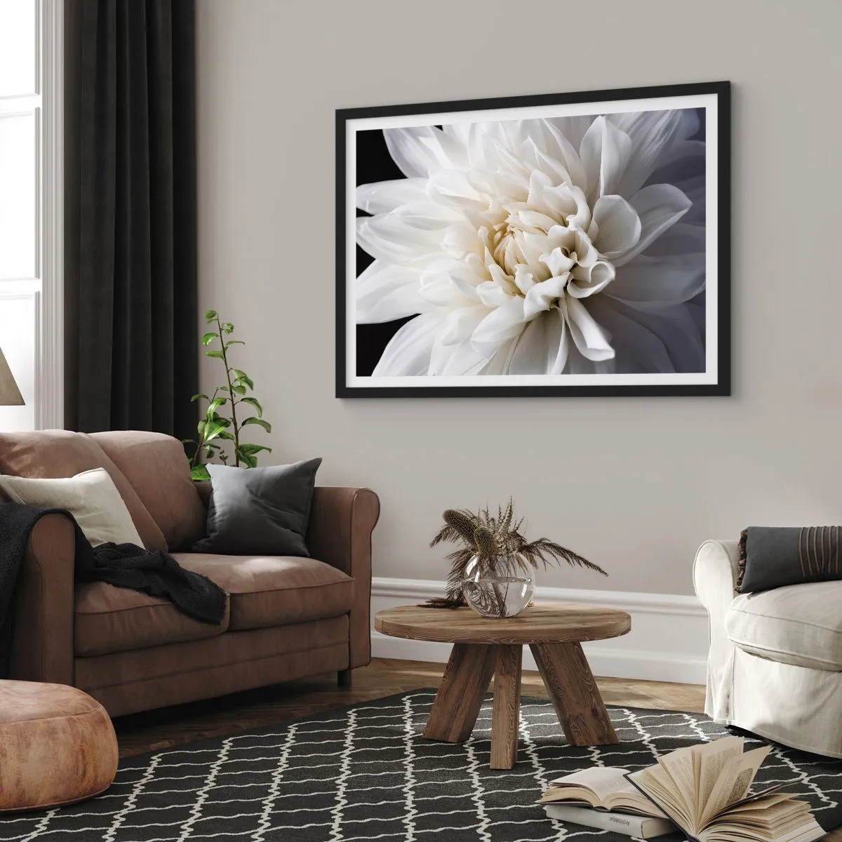 Plagát v čiernom ráme - Ráno s nevestou - 70x50 cm