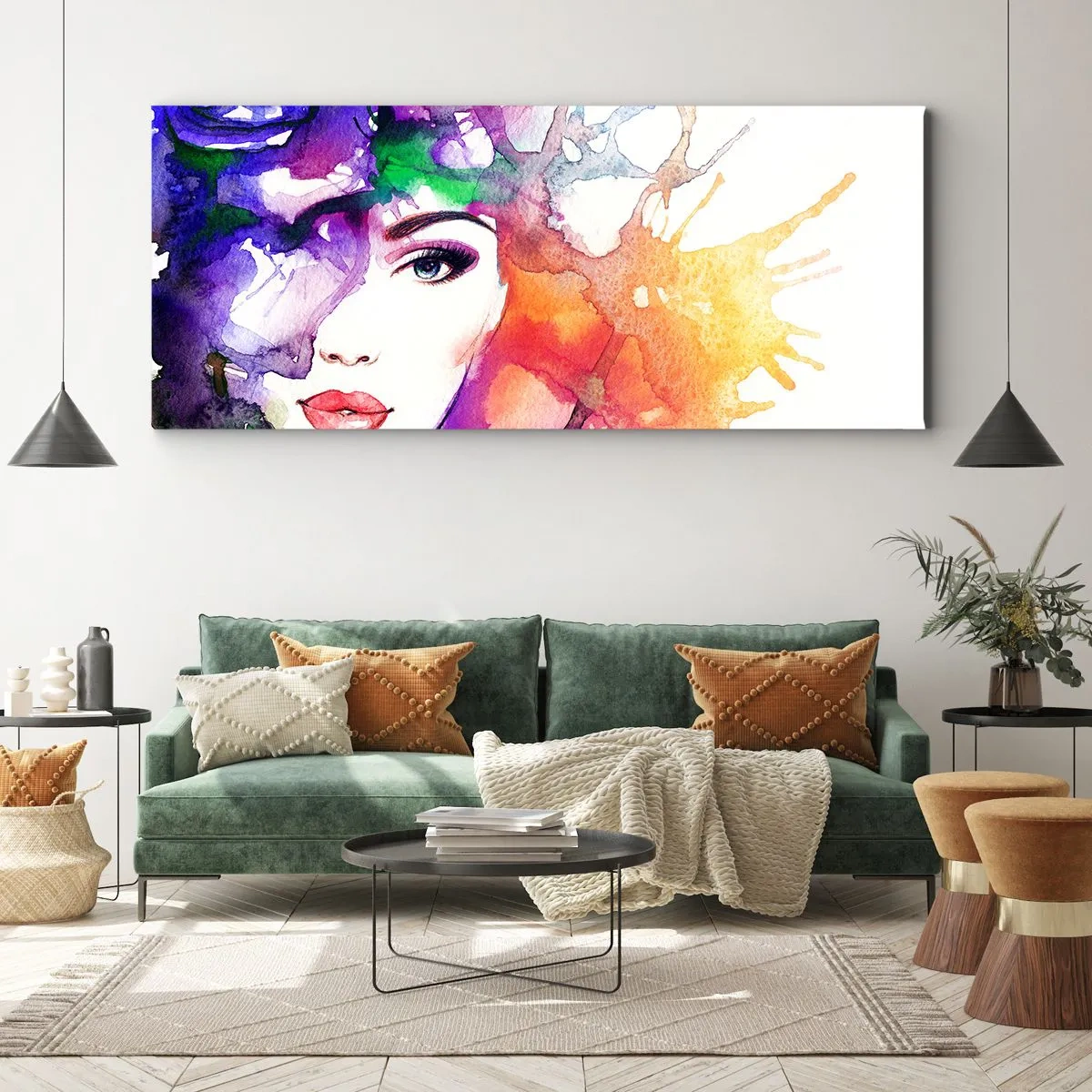 Obraz na plátne - S hlavou v oblakoch - 120x50 cm