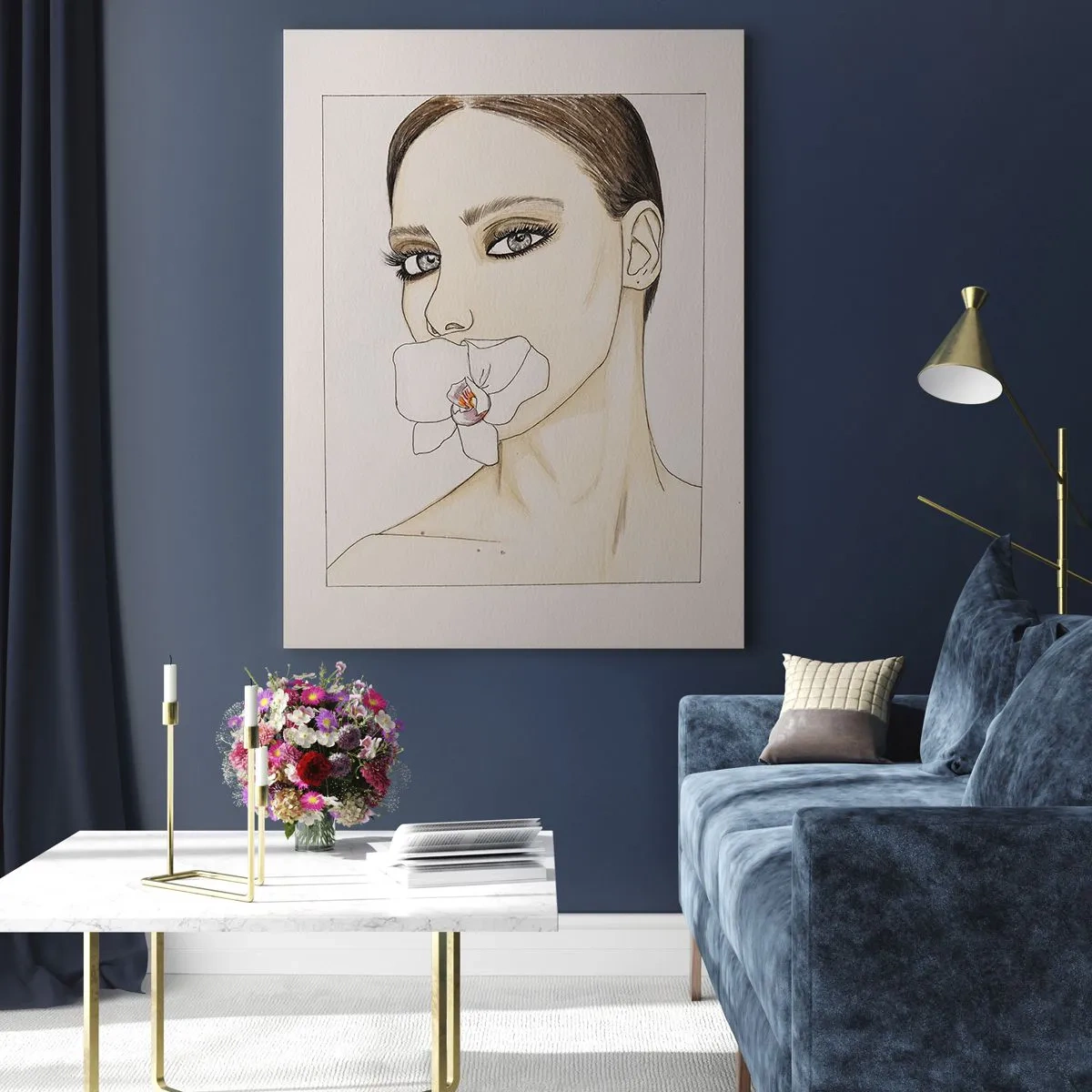 Obraz na skle - Symbol elegancie a krásy - 50x70 cm