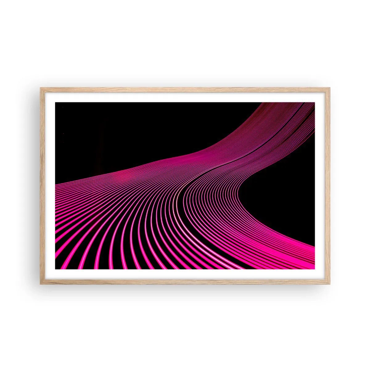 Plagát v ráme zo svetlého duba - Bulvár svetla - 91x61 cm