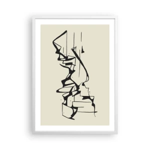 Plagát v bielom ráme - Možná krajina - 50x70 cm