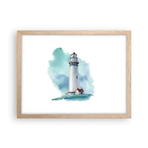 Plagát v ráme zo svetlého duba - Nežná sestra blankytu - 40x30 cm