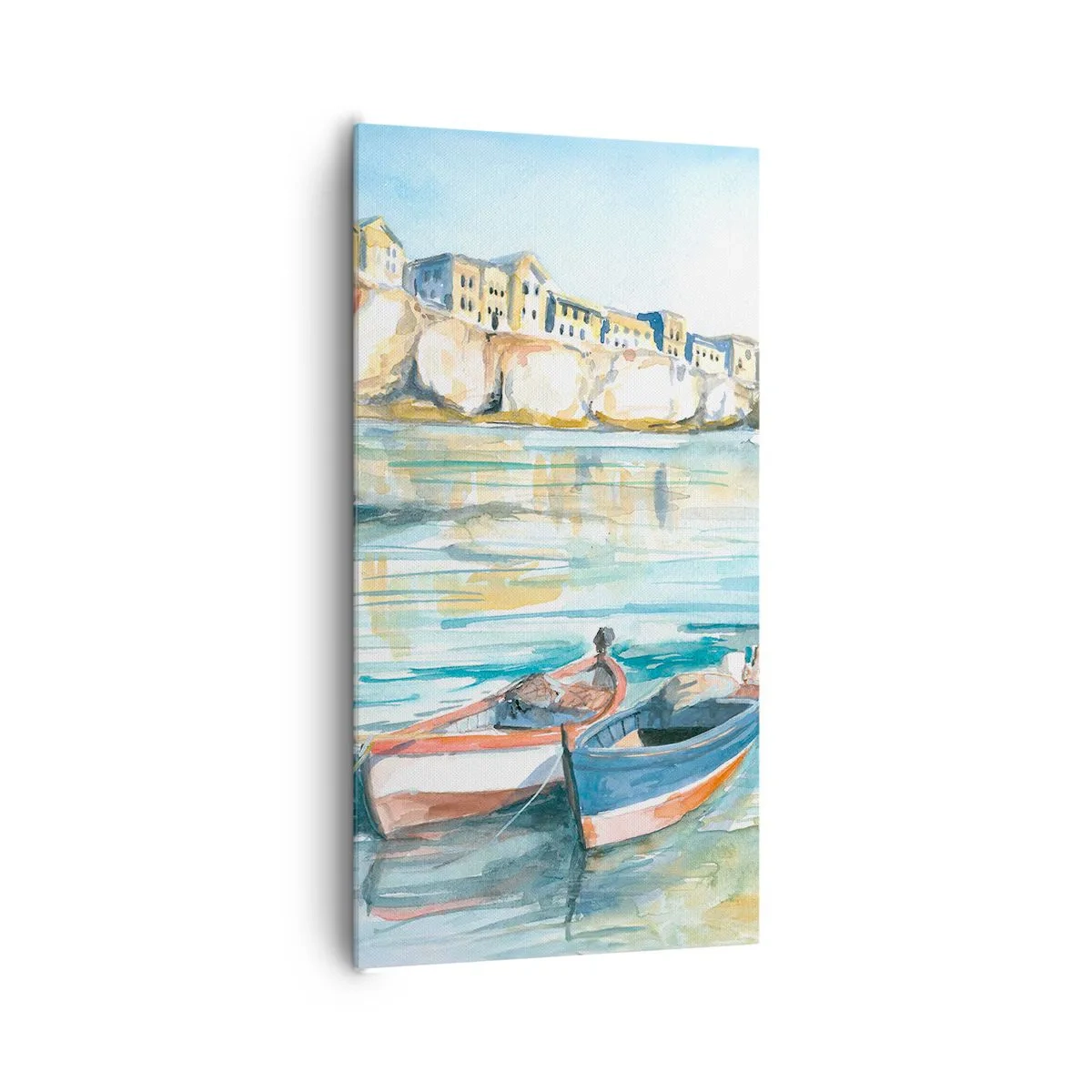Obraz na plátne - Krajina v modrej - 65x120 cm