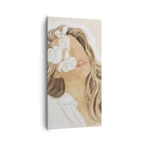 Obraz na plátne - Medzi kvetinami - 65x120 cm