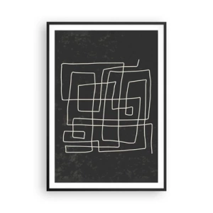 Plagát v čiernom ráme - Nie je to tak jednoduché - 70x100 cm