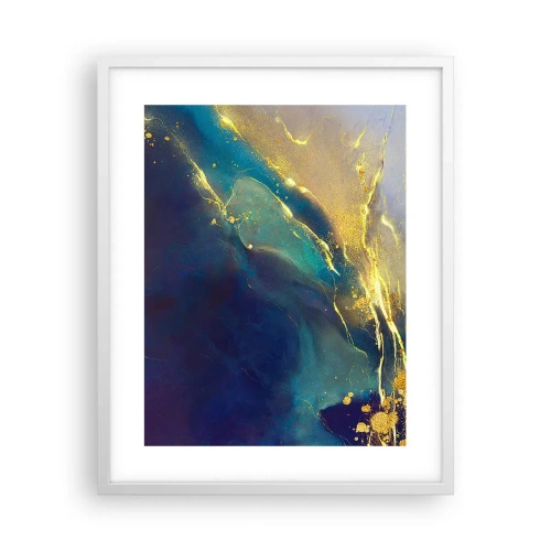 Plagát v bielom ráme - Zlatý močiar - 40x50 cm