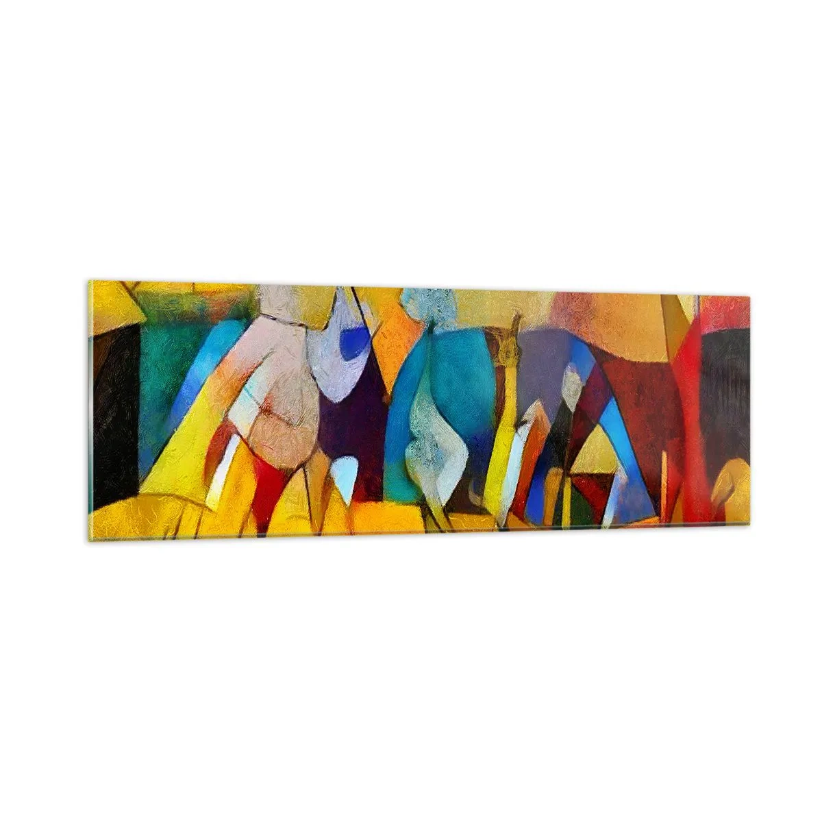 Obraz na skle - Slnko - život - radosť - 90x30 cm