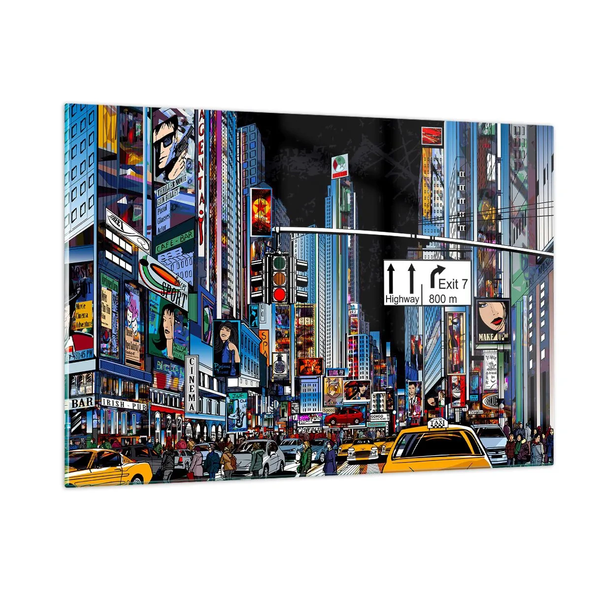 Obraz na skle - Komiksová veľká noc - 120x80 cm