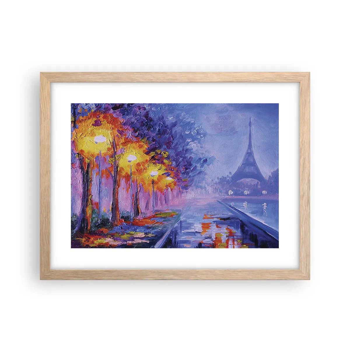 Plagát v ráme zo svetlého duba - Prechádzka snov - 40x30 cm