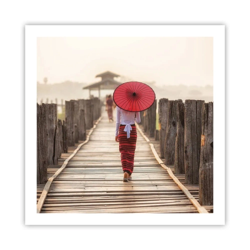 Plagát - Na starom moste - 60x60 cm