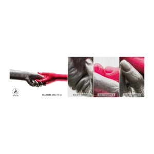 Vzorka fototapety Premium Canvas - Spolu aj keď sme odlišní - Ľudské ruky, Ruka, Abstrakcia - 100x30 cm