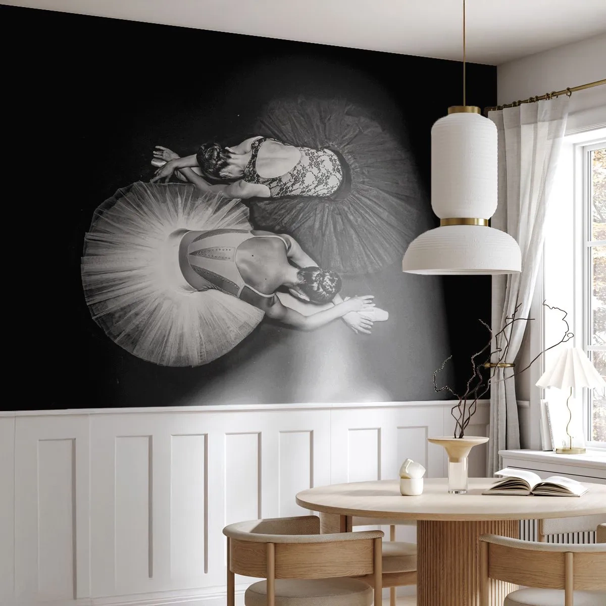 Fototapeta Premium Canvas - Jin a jang – ideálna rovnováha - Balerína, balet, Tancujte - 250x175 cm